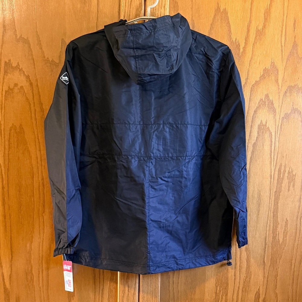 NEW IOWA Hawkeyes XL Alpha Anorak Windbreaker Jacket Black Gold Football - Picture 9 of 13